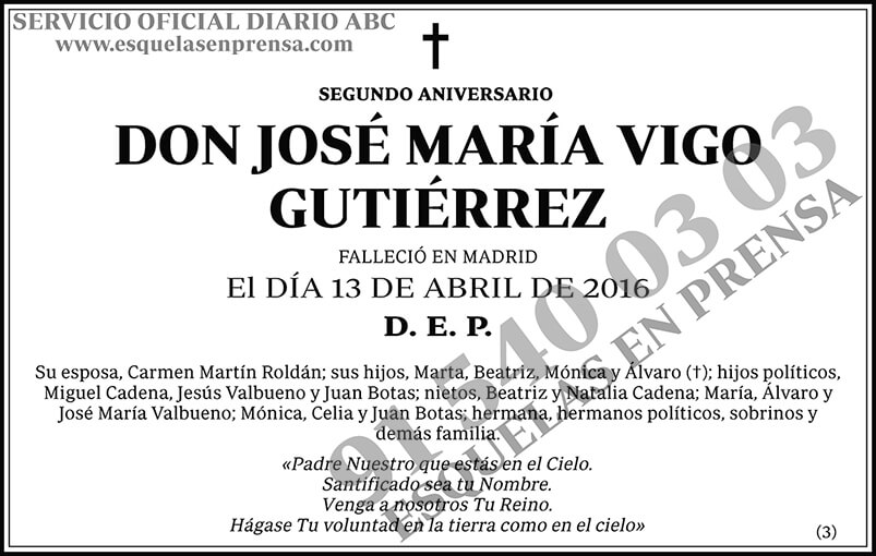 José María Vigo Gutiérrez